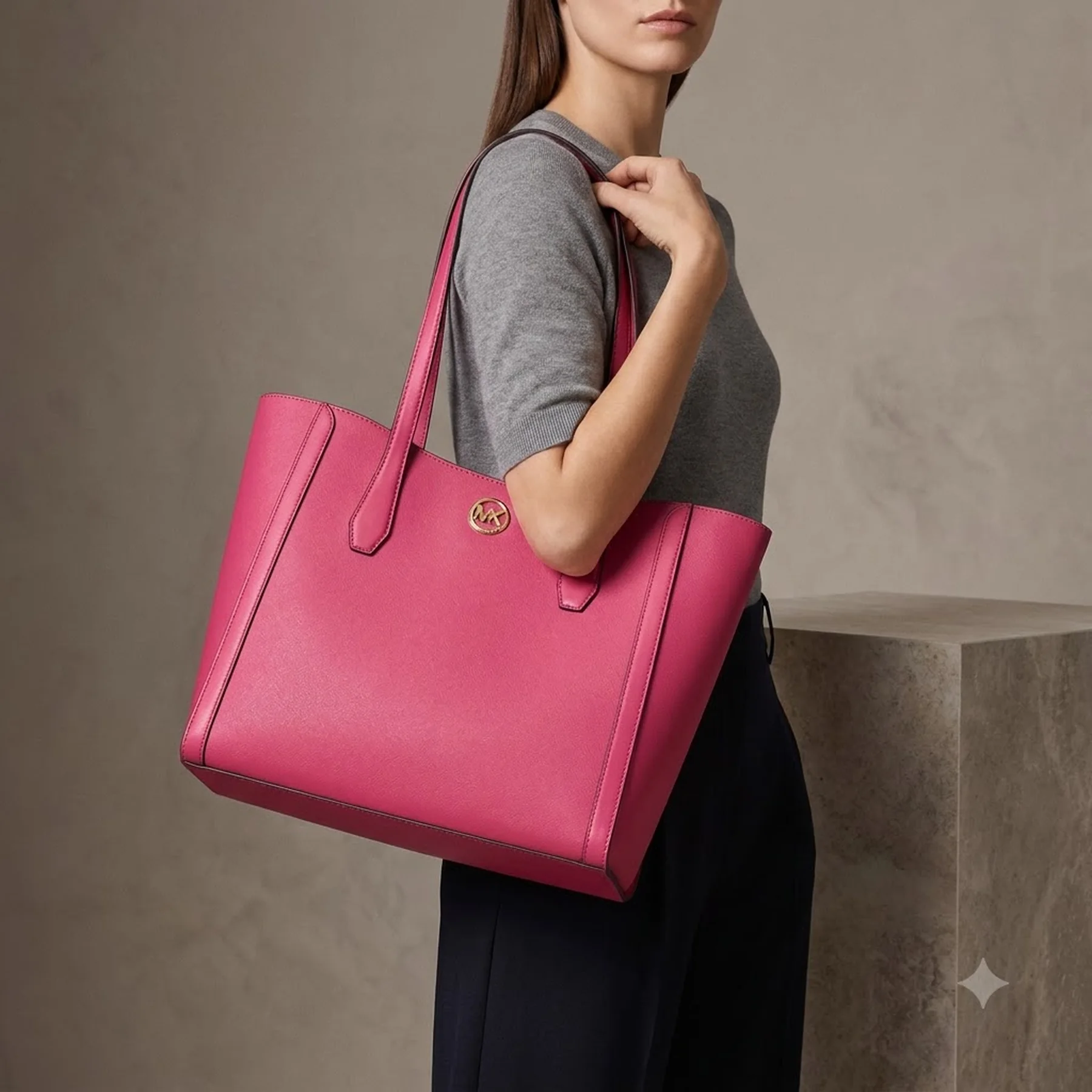 Жіноча сумка Michael Kors на блискавці 1159814920 (Рожевий One size)