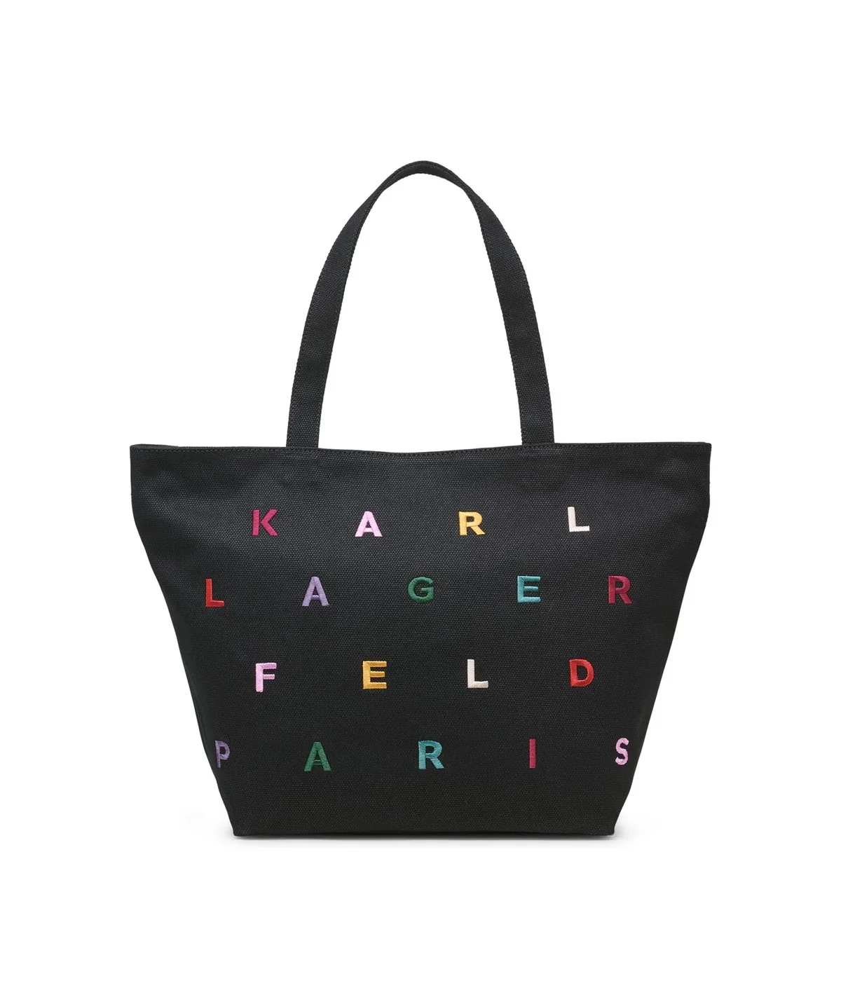 Жіноча сумка-шоппер Karl Lagerfeld Paris з нашивками 1159827891 (Чорний One size)