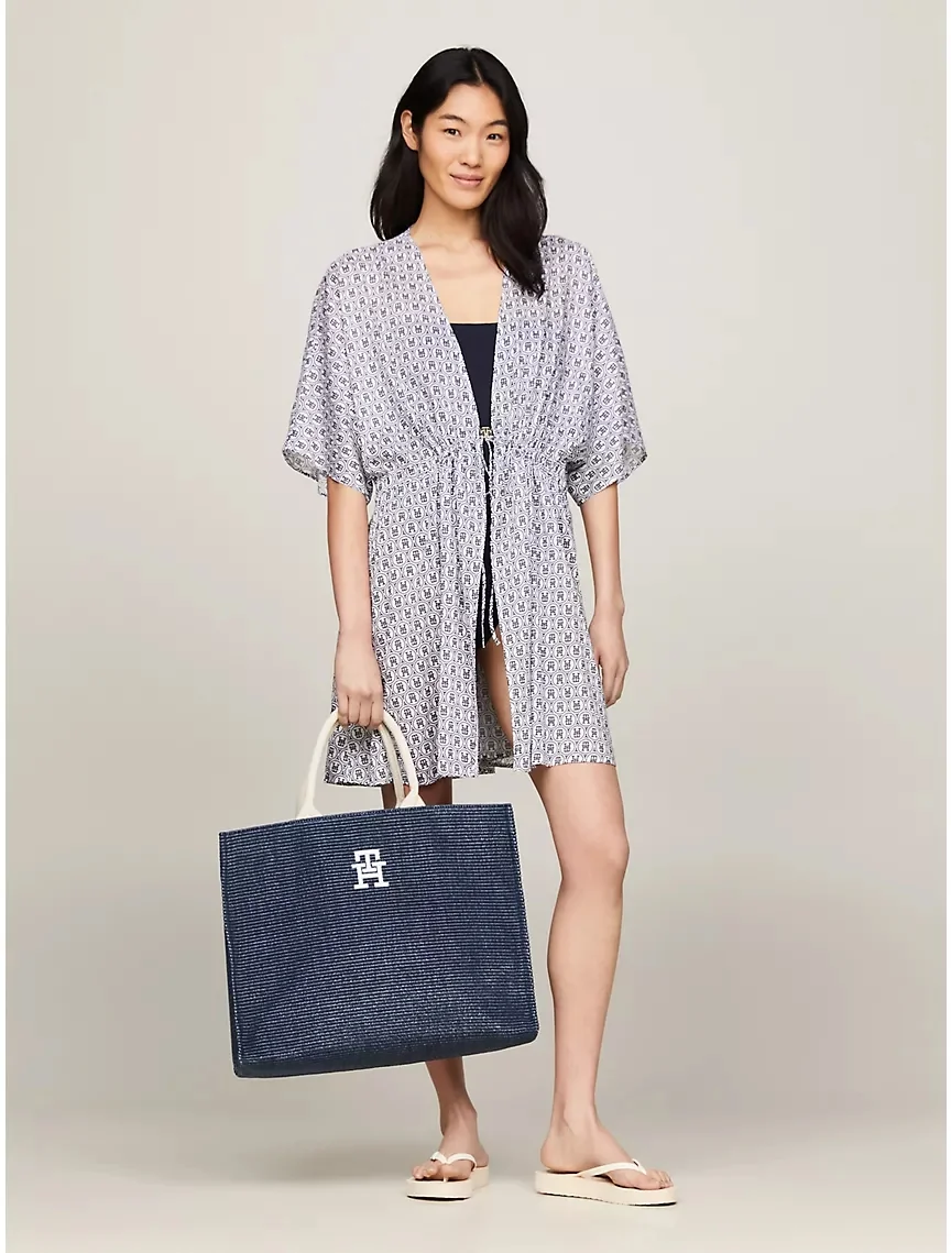 Жіноча сумка шоппер Tommy Hilfiger 1159814135 (Білий/синій, One size)