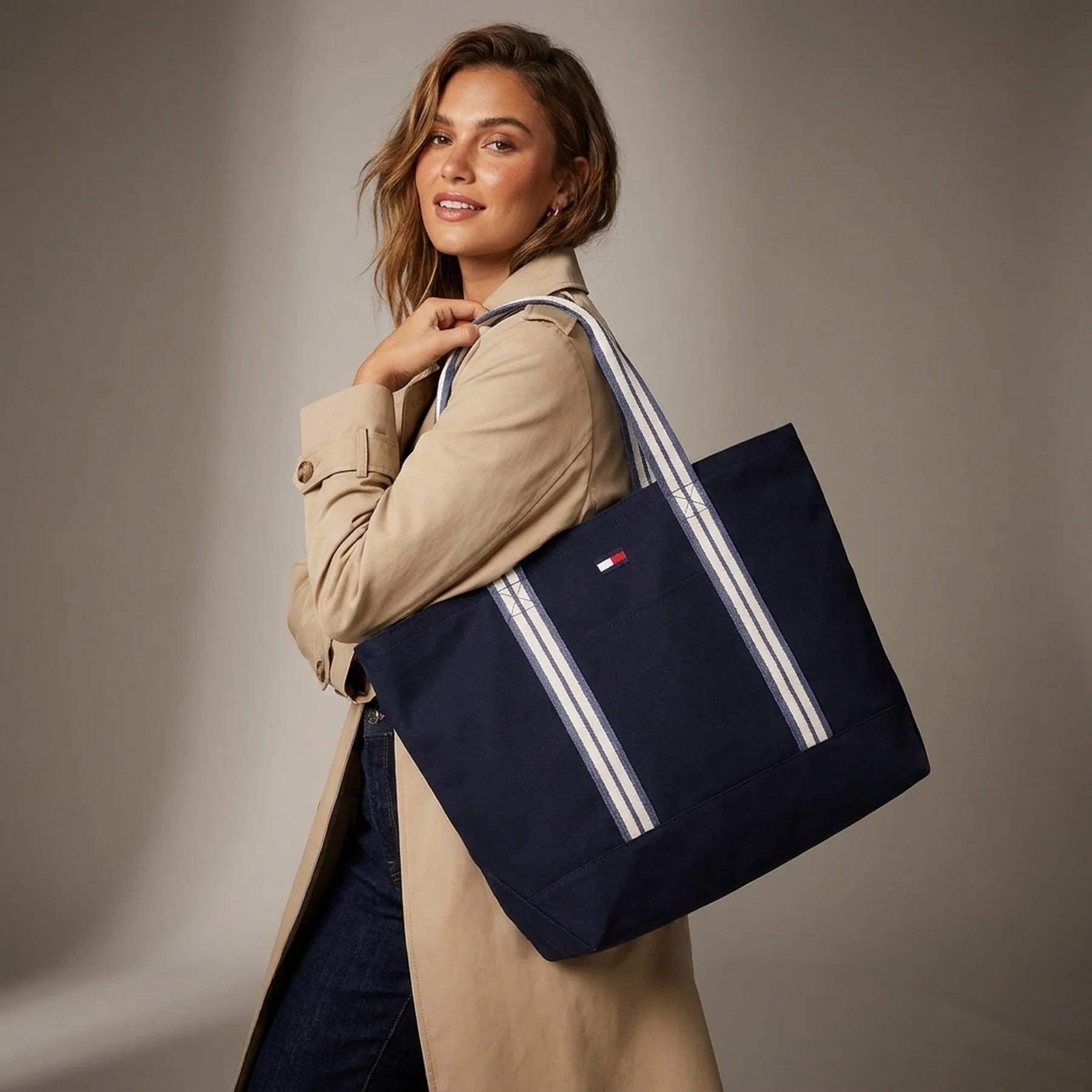 Жіноча сумка шоппер Tommy Hilfiger 1159841415 (Синій One size)