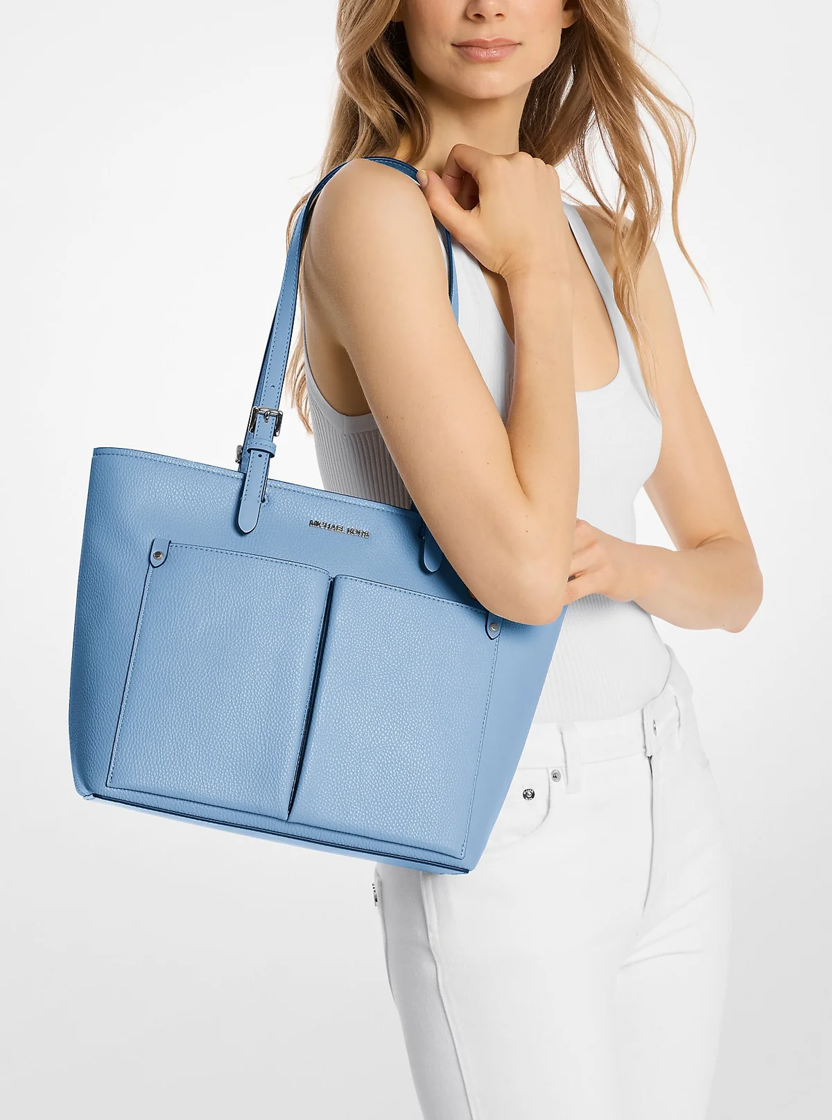 Жіноча сумка тоут Jet Set Travel Michael Kors з екошкіри 1159849118 Синій