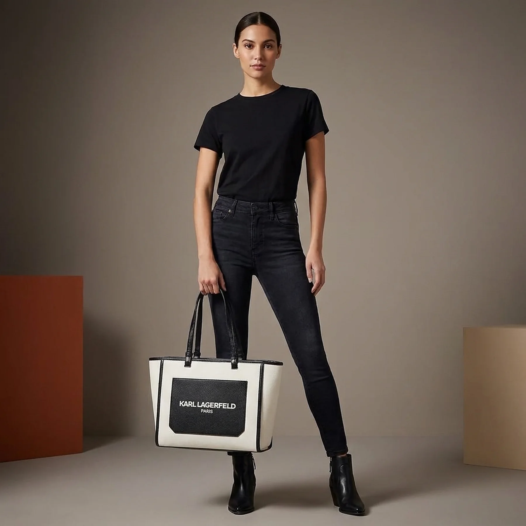 Жіноча сумка тоут Karl Lagerfeld Paris з логотипом 1159816205 (Білий One size)