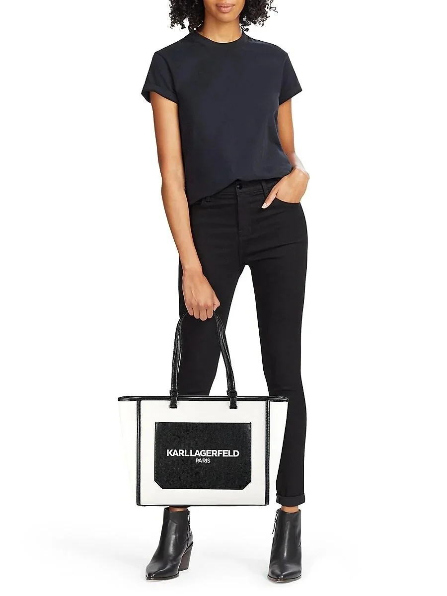 Жіноча сумка тоут Karl Lagerfeld Paris з логотипом 1159816205  (Білий One size)