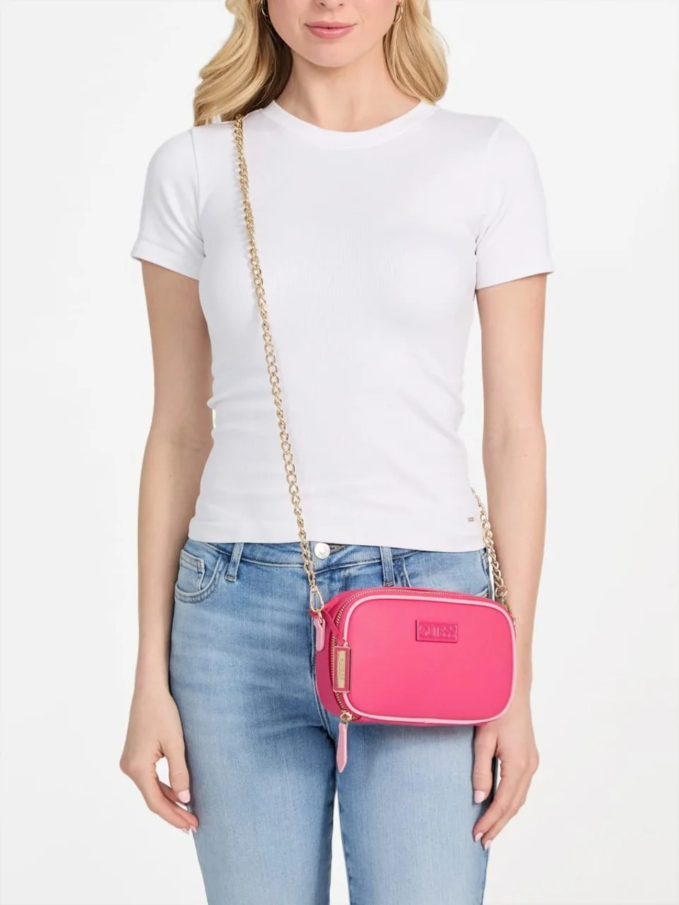 Жіноча сумочка кроссбоді Sabrina Guess 1159846181 Рожевий