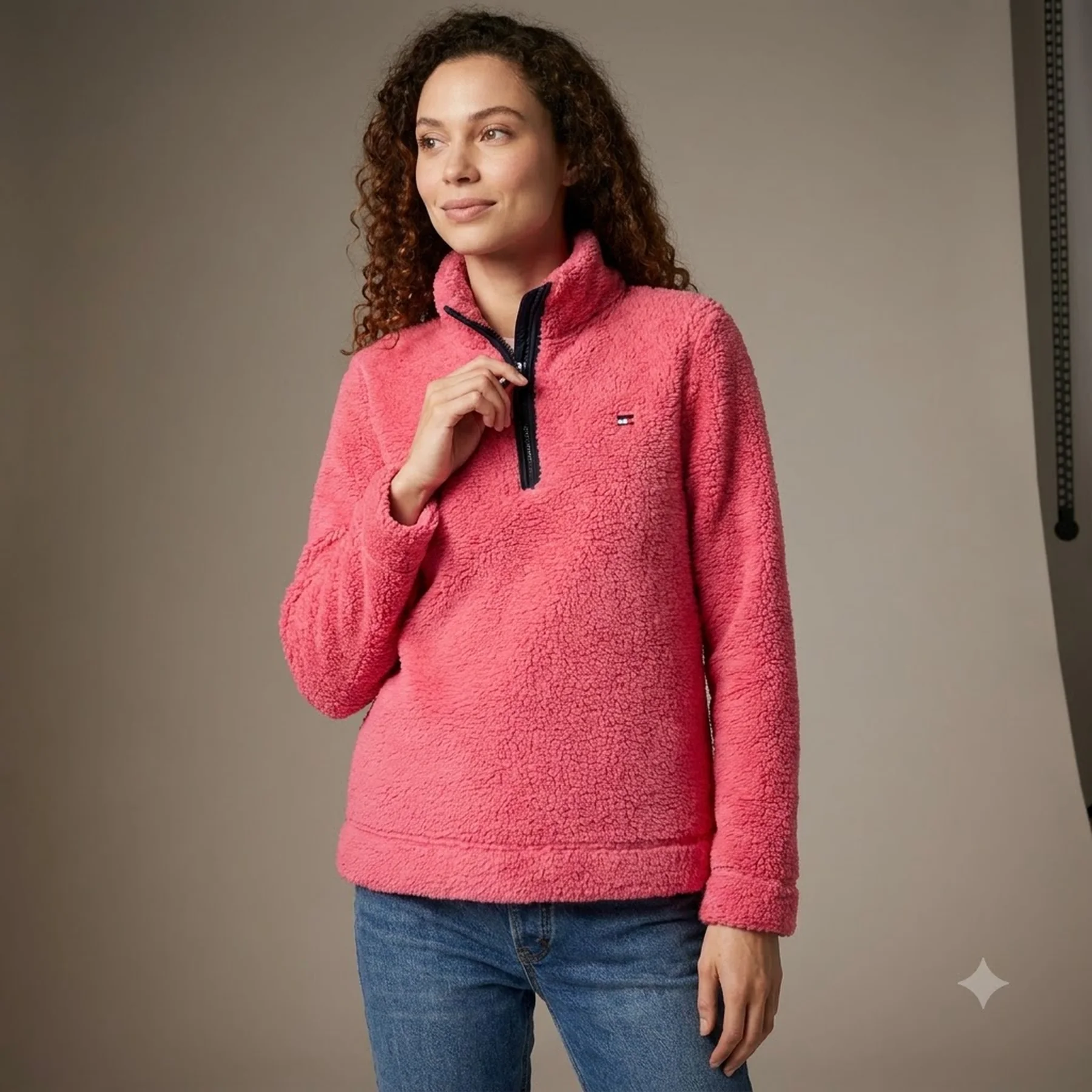 Толстовка жіноча Tommy Hilfiger шерпа 1159777893