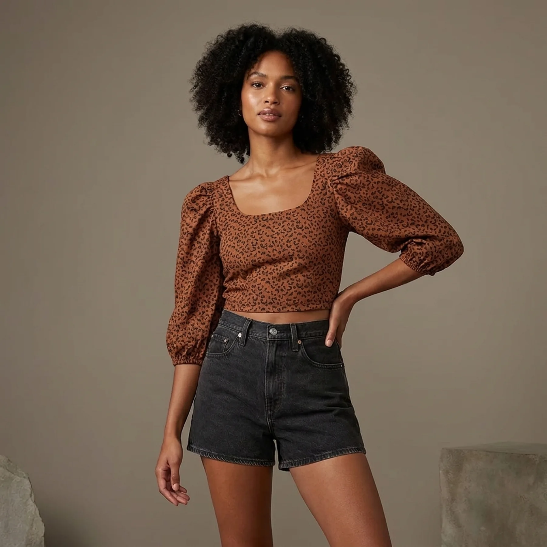 Жіноча укорочена блуза Levi's з принтом 1159777287