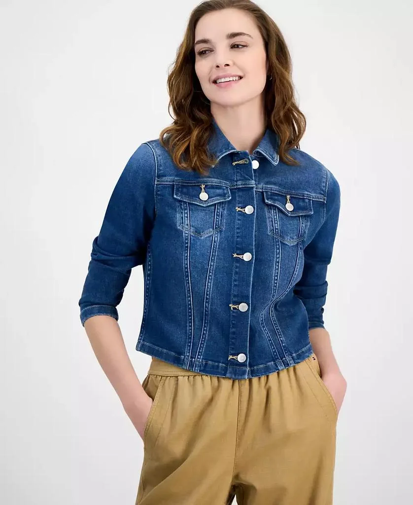 Жіноча укорочена куртка джинсова Tommy Hilfiger 1159856990