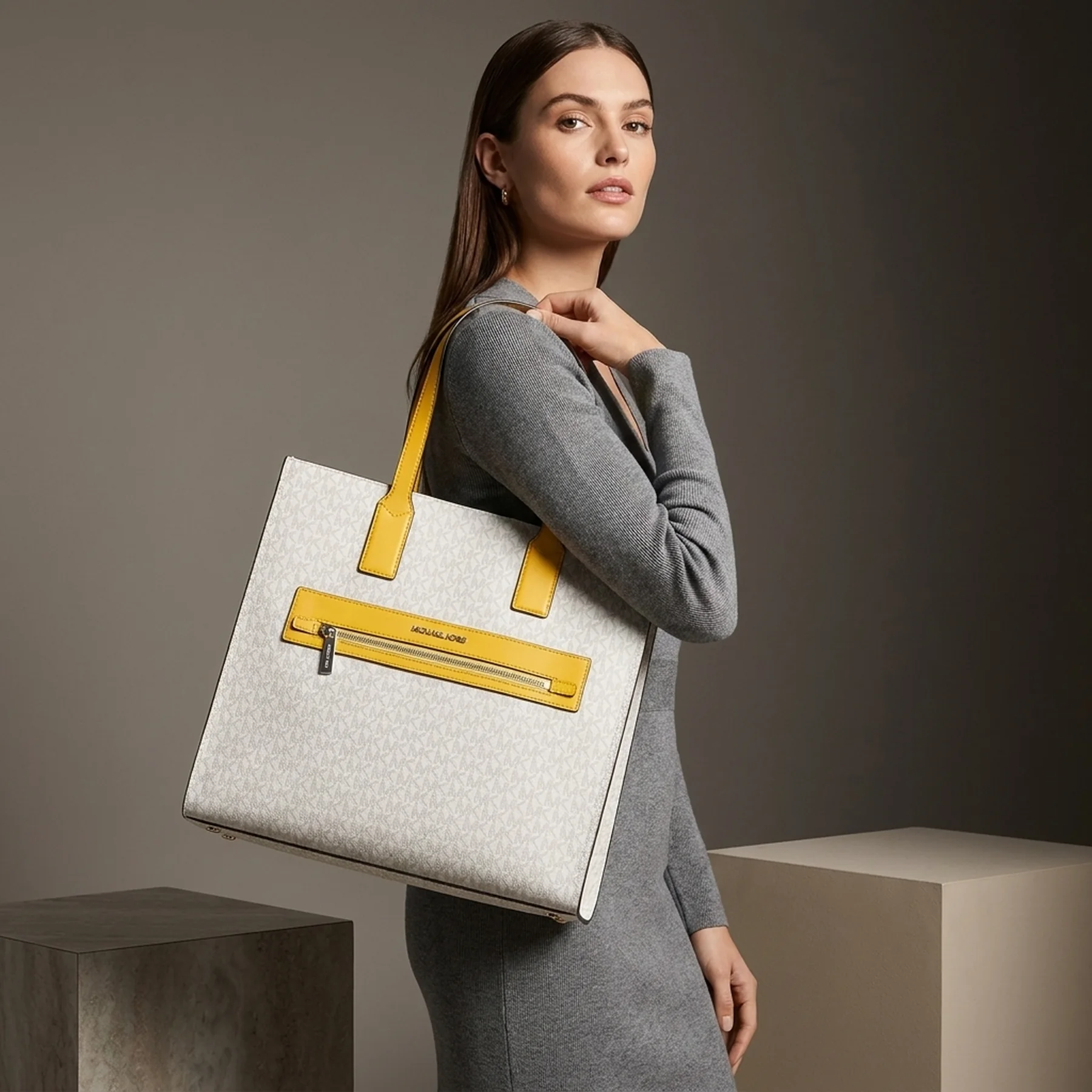 Жіноча велика сумка Michael Kors 1159793534 (Білий, One size)