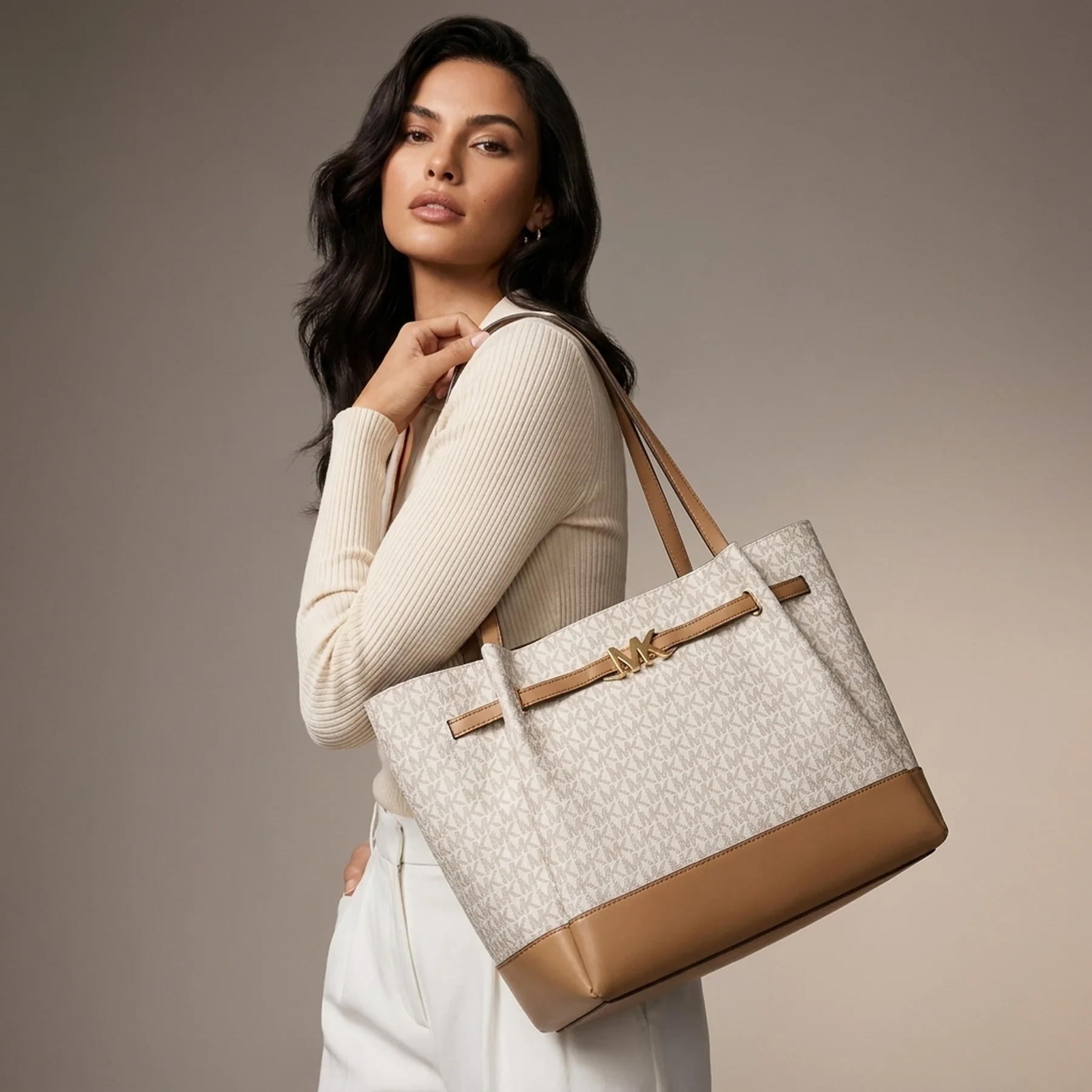 Жіноча велика сумка Michael Kors 1159796375 (Білий, One size)
