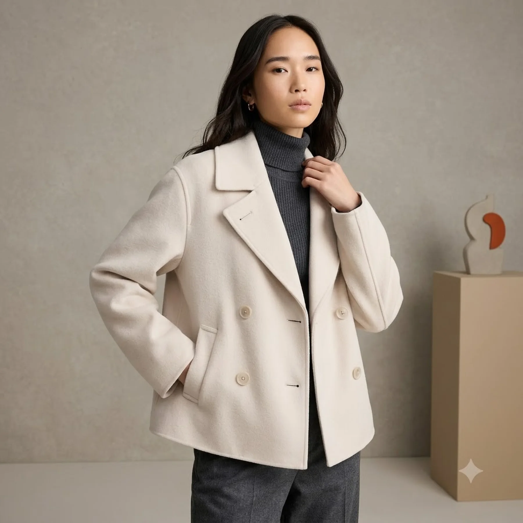 Жіноче коротке пальто Uniqlo 1159859368