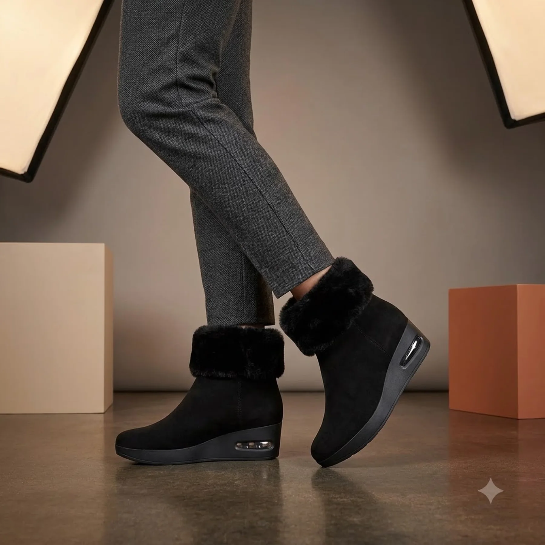 Жіночі ботинки DKNY на танкетці 1159815303 36