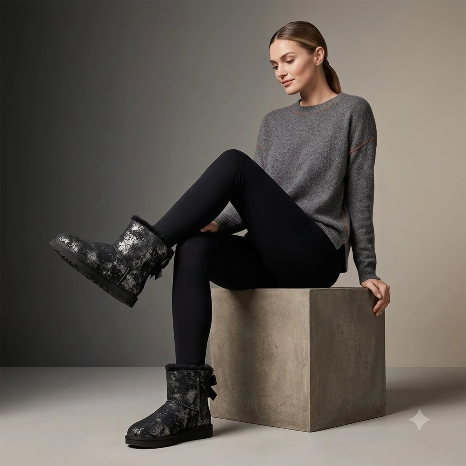 Жіночі черевики UGG на підкладці зі штучного хутра 1159795267