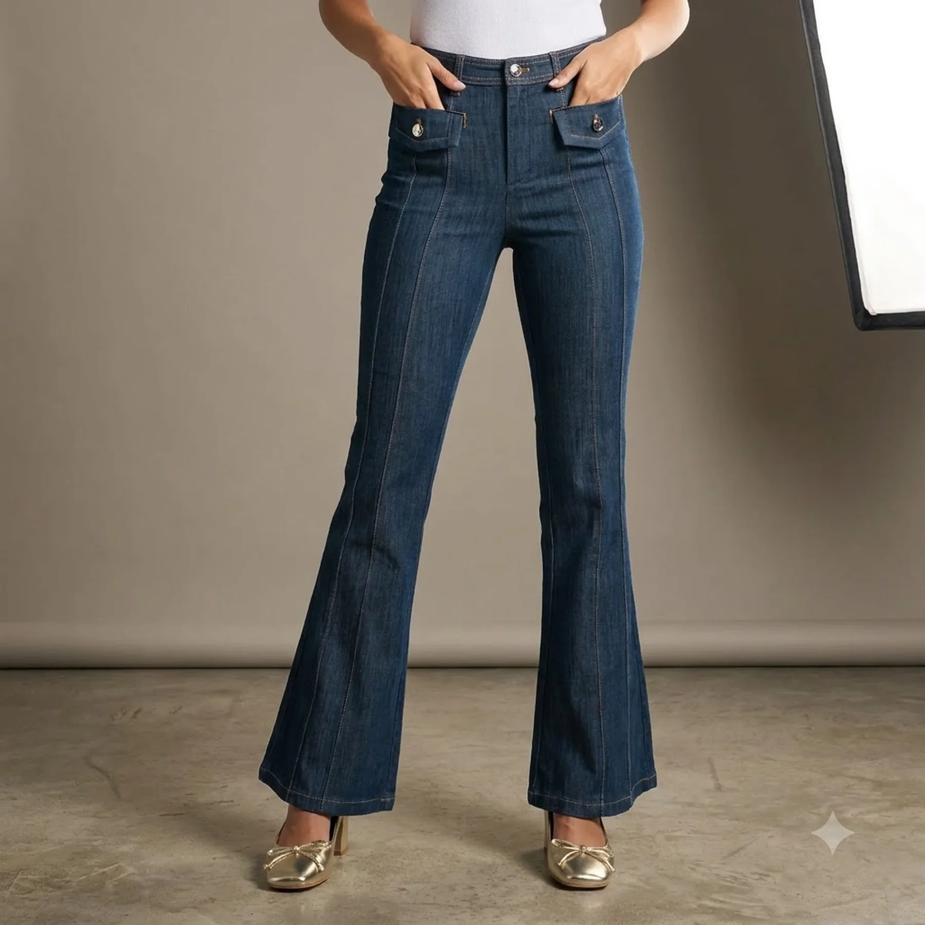 Жіночі джинси Flare Tommy Hilfiger 1159854827 (Блакитний 16)