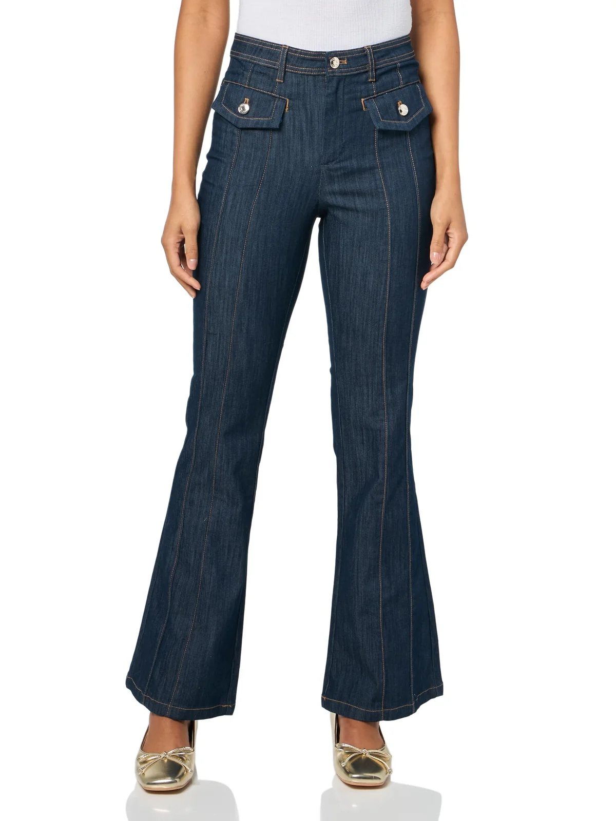 Жіночі джинси Flare Tommy Hilfiger 1159854827 (Блакитний 16)