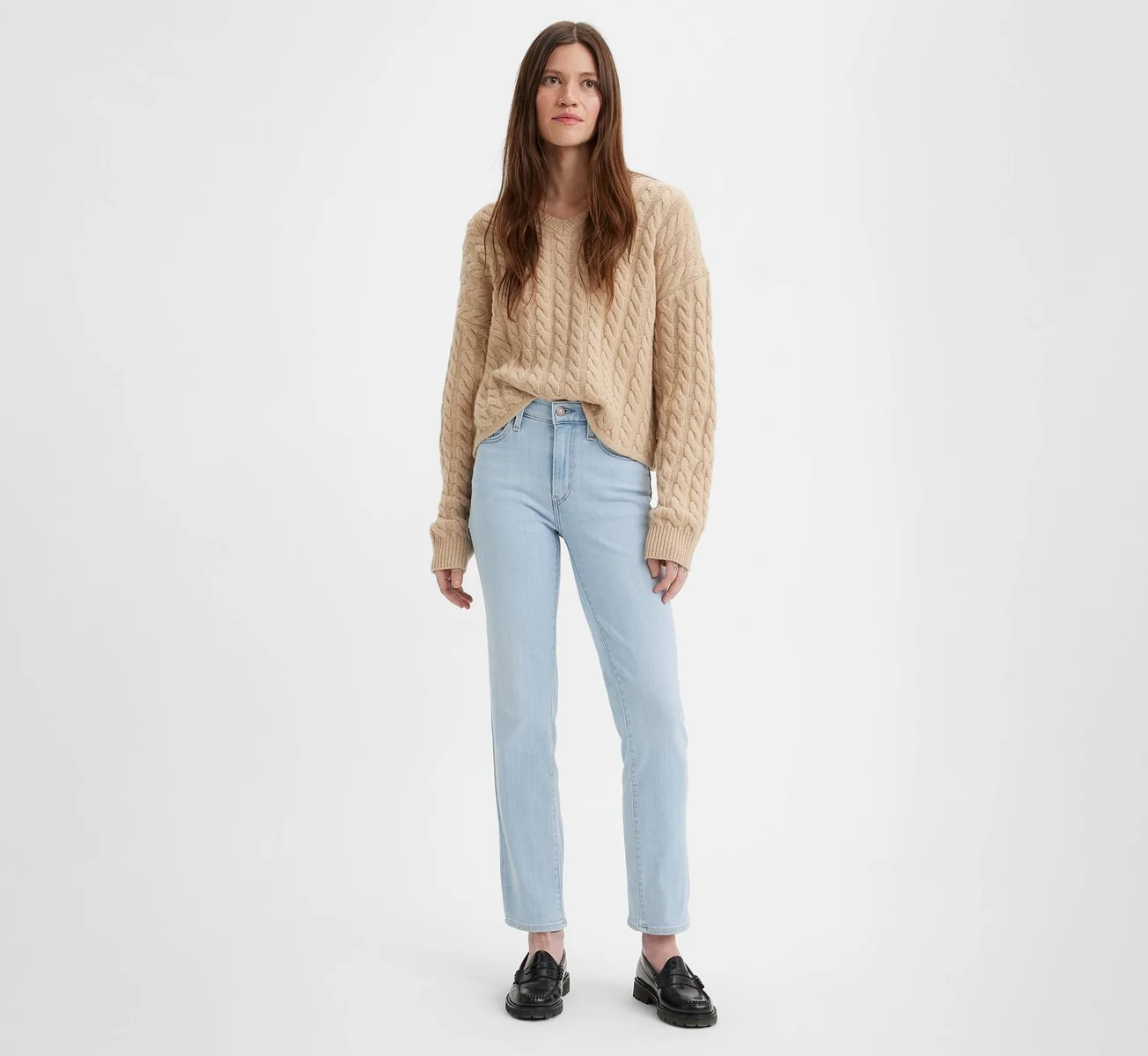 Жіночі джинси Levi's 724 з високою посадкою 1159814642 (Блакитний W26 L32)
