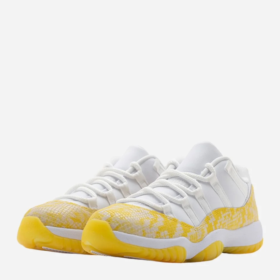Жіночі кросівки W Air Jordan 11 Retro Low White/Yellow