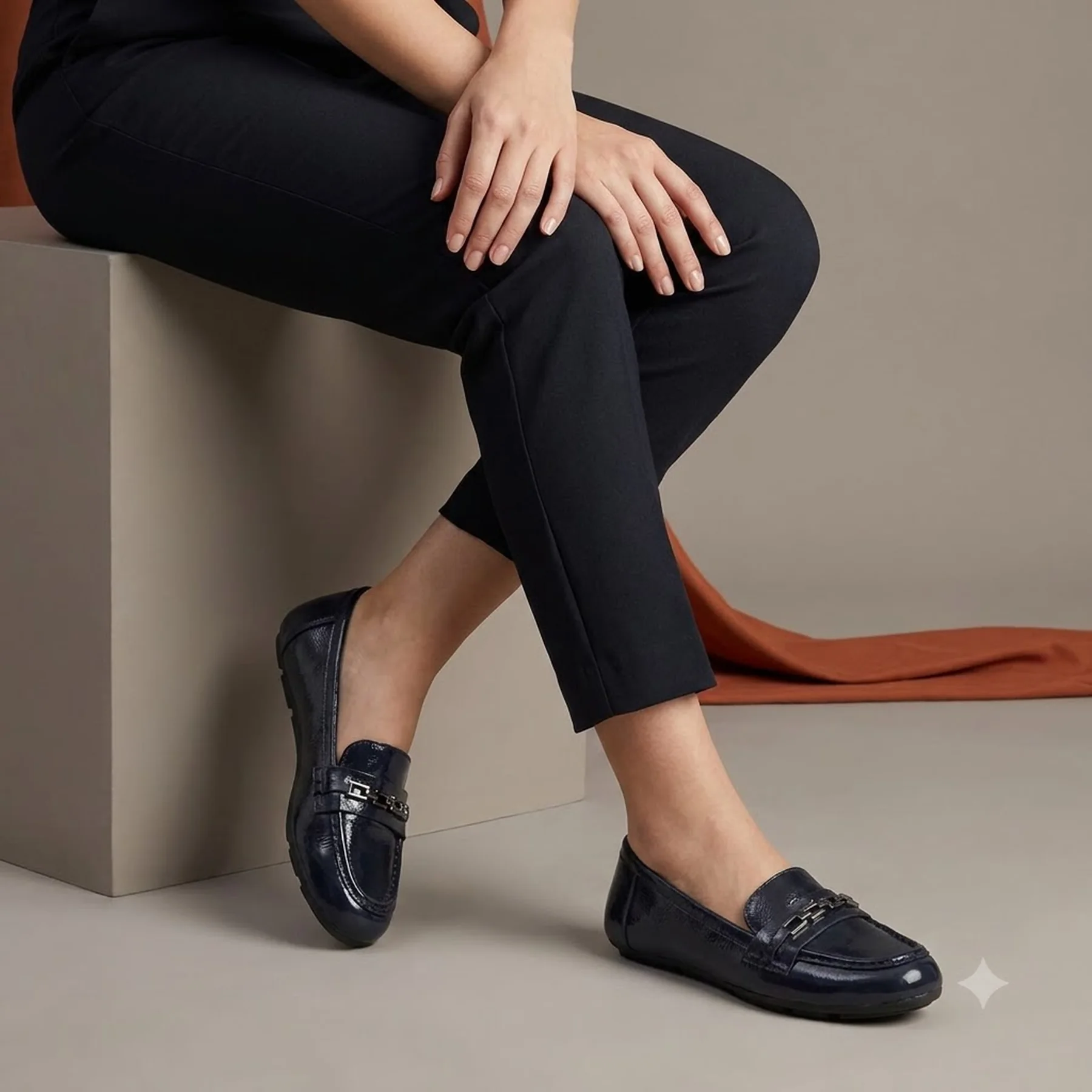Жіночі лофери Calvin Klein з лакованої екошкіри 36,5