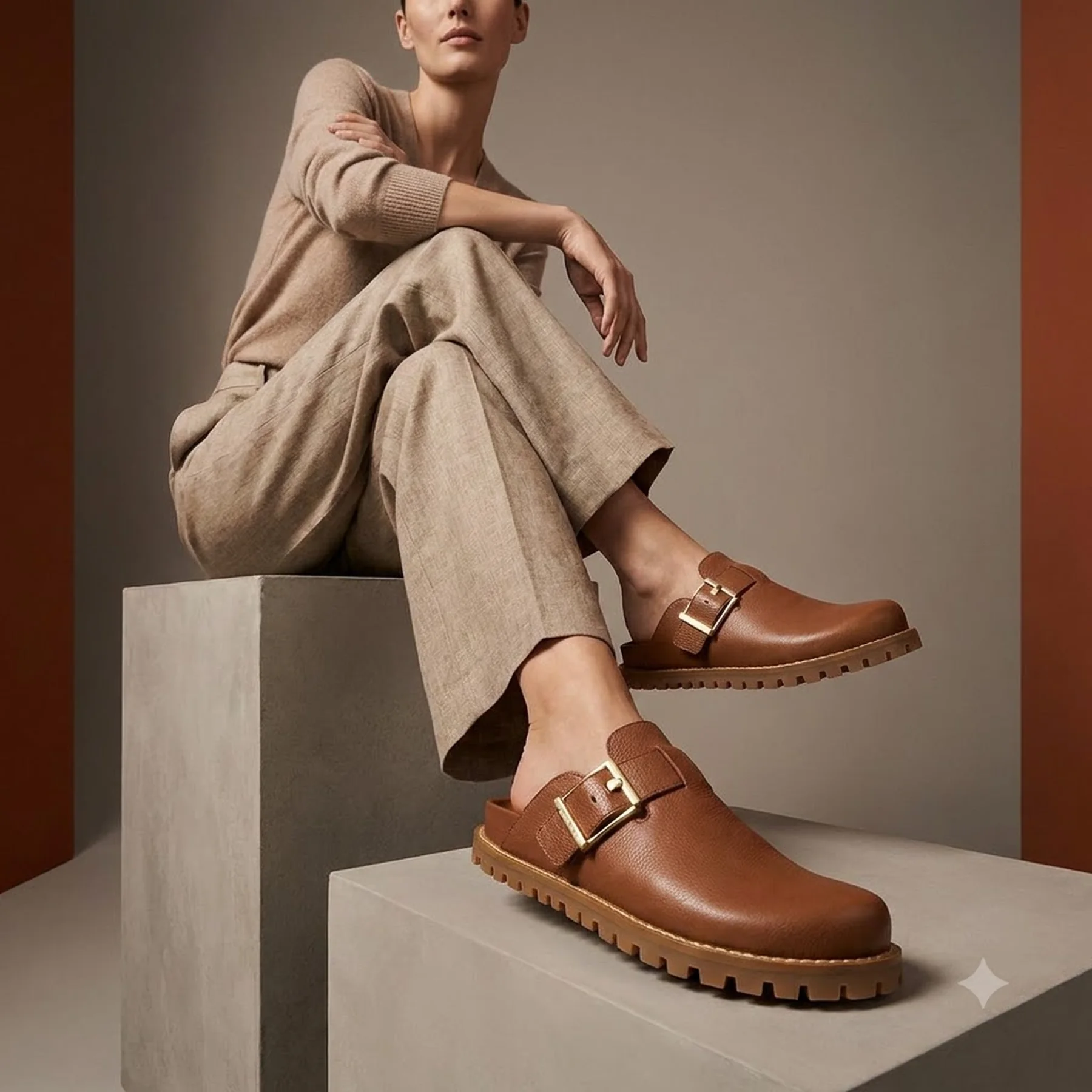 Жіночі шкіряні клоги Michael Kors сабо 38,5