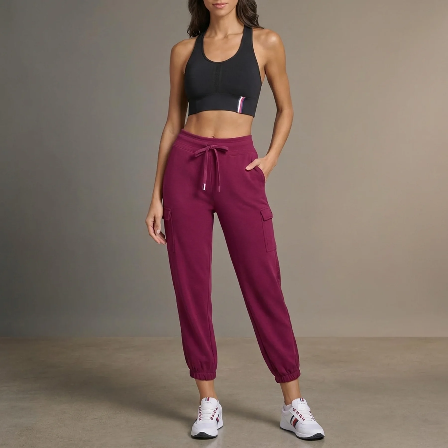 Жіночі спортивні штани Tommy Hilfiger 1159843450 (Бордовий XL)