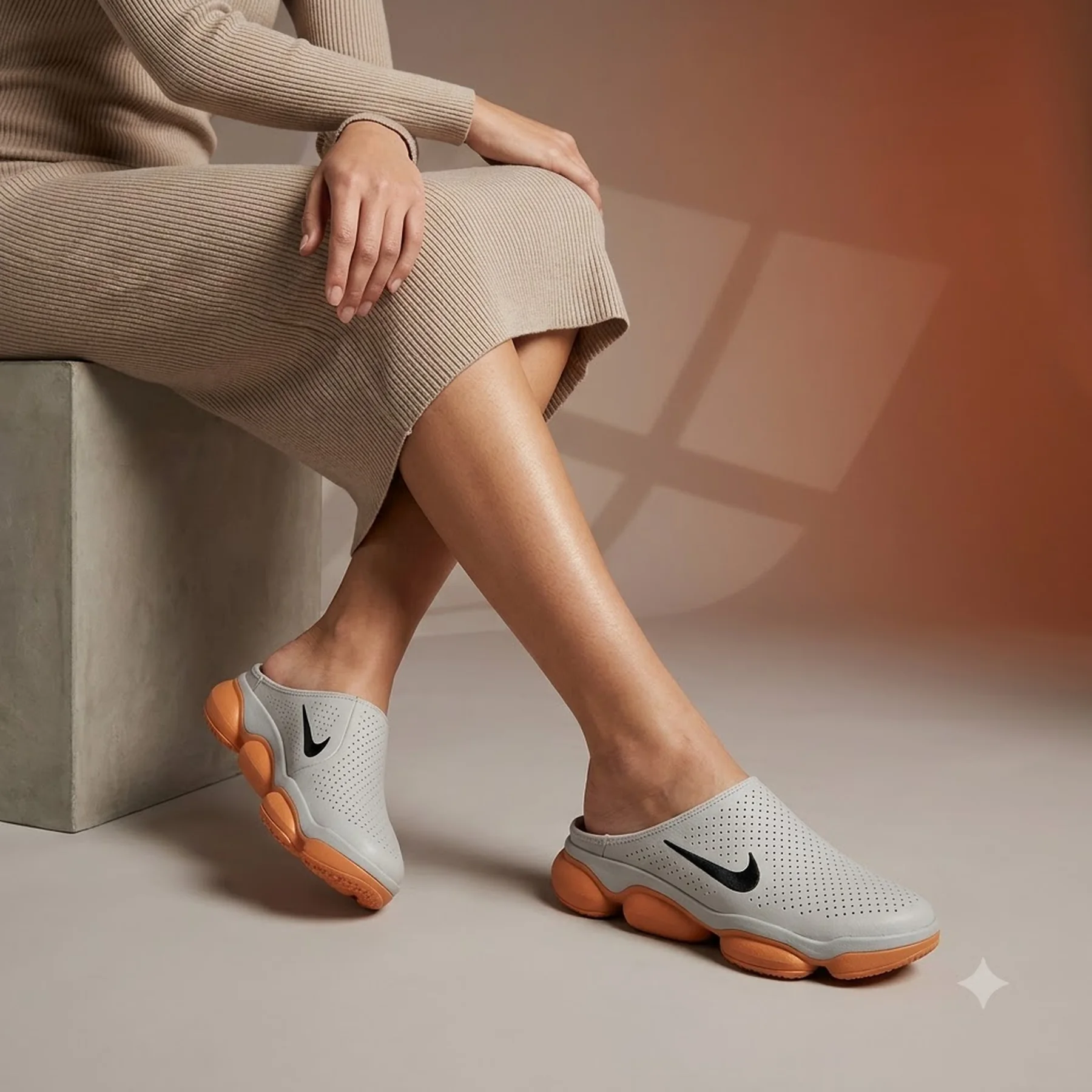 Жіночі тапочки Wmns Nike Mind 001 Mule 'Light Smoke Grey'