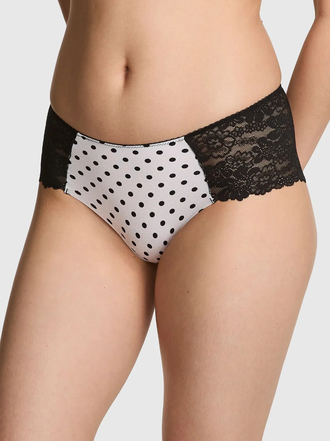 Жіночі трусики чіки Victoria's Secret Pink з мереживом 1159845057