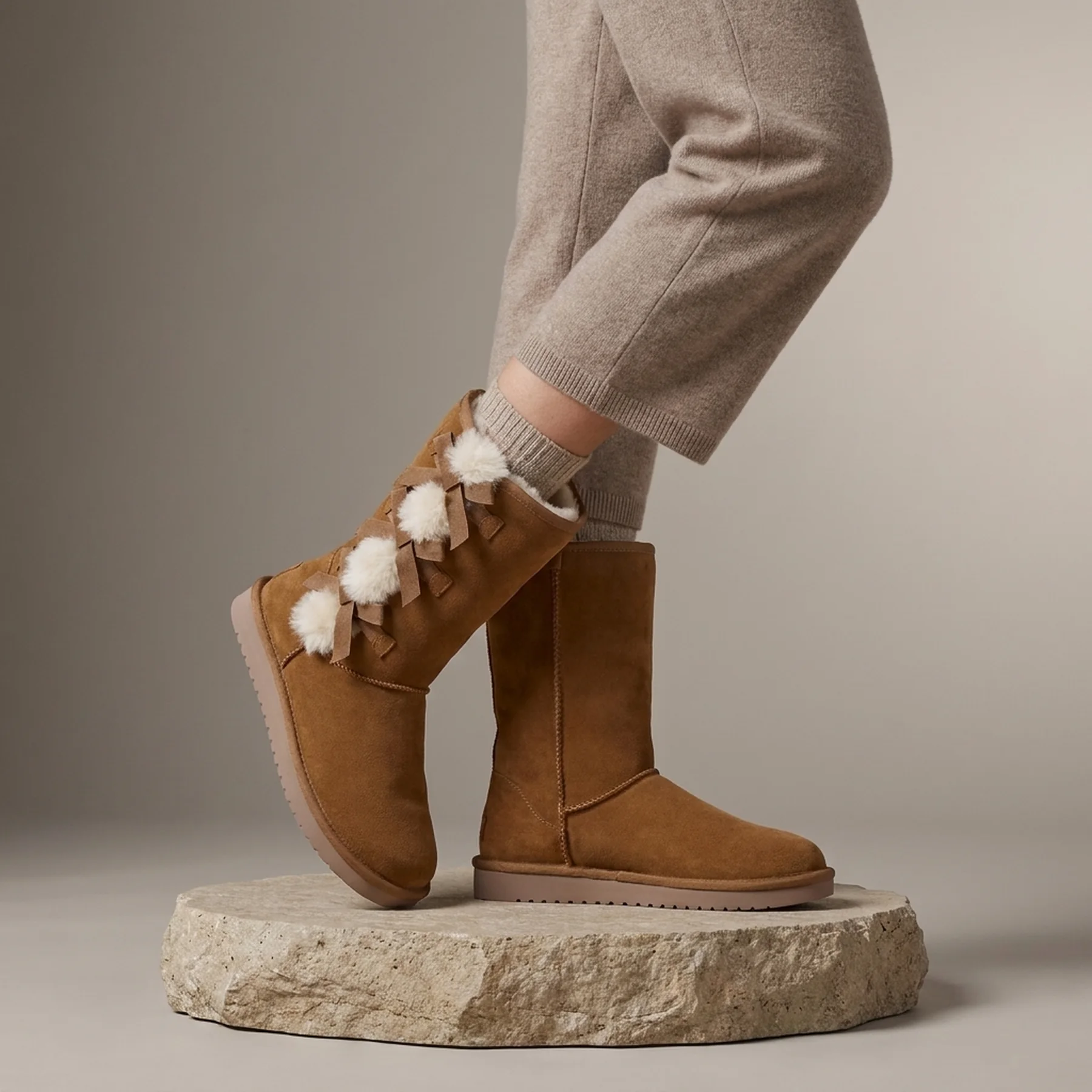 Жіночі високі чоботи Koolaburra by UGG з хутром 1159780701