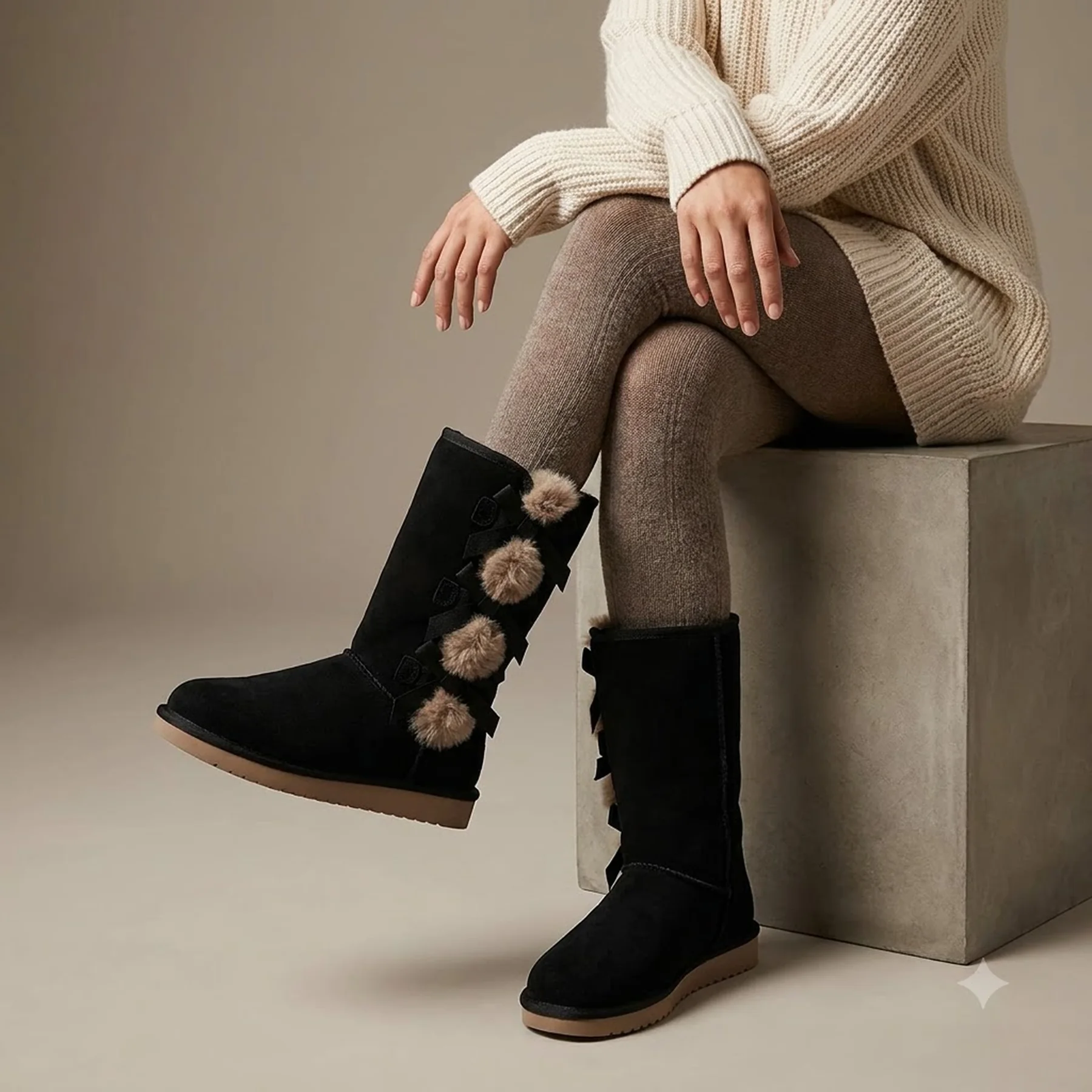 Жіночі високі чоботи Koolaburra by UGG з хутром 1159780874