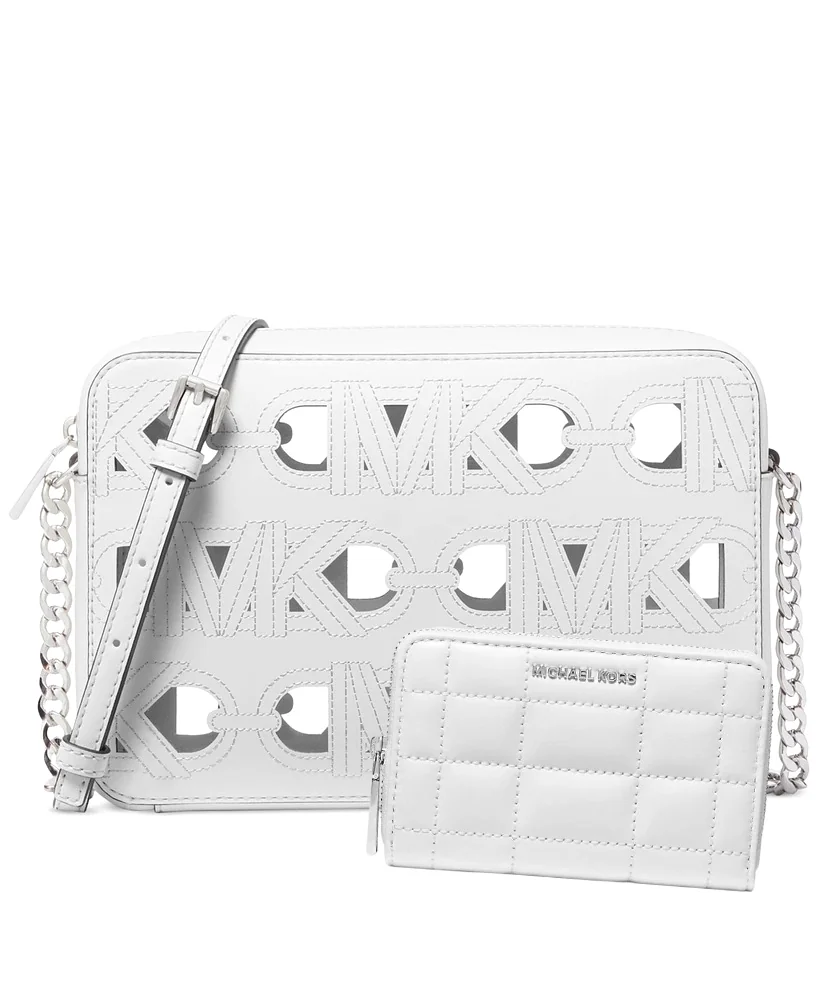 Жіночий комплект Jet Set Michael Kors сумка кроссбоді та гаманець 1159845177 Білий