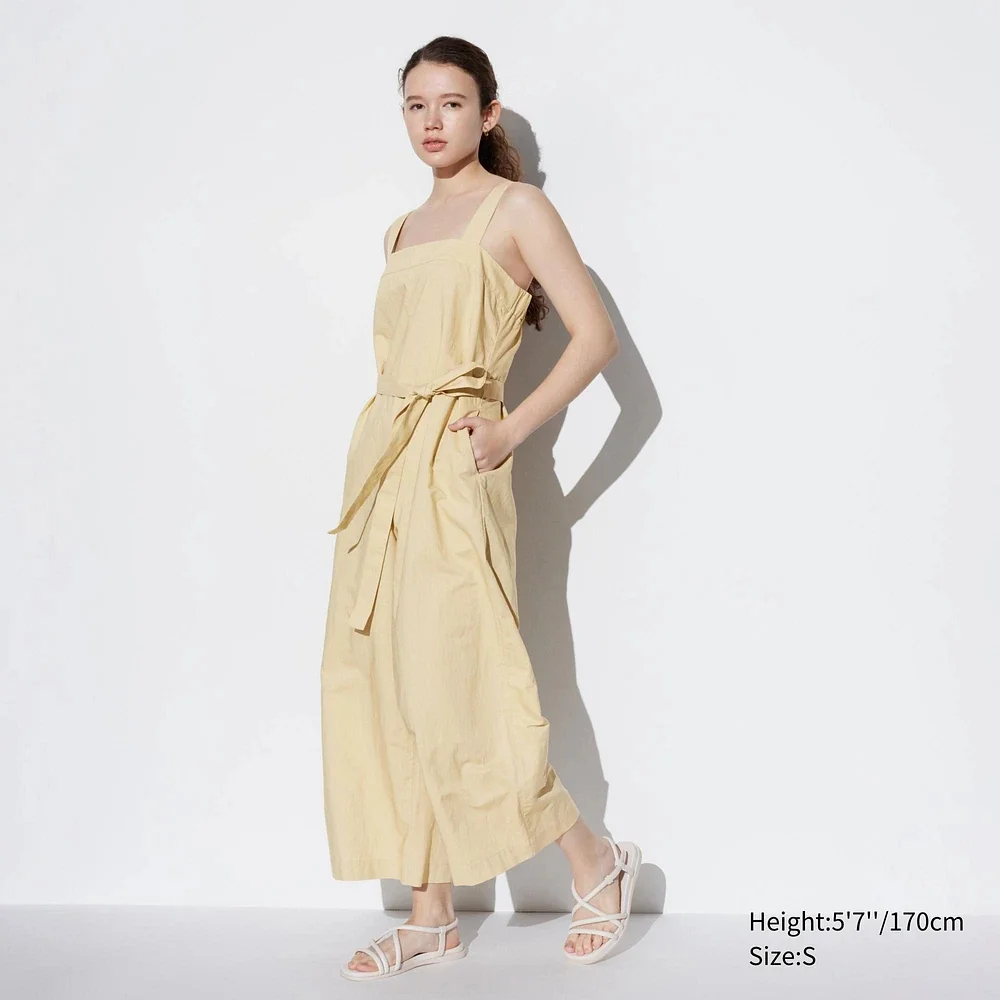 Жіночий лляний комбінезон Uniqlo з поясом 1159816619