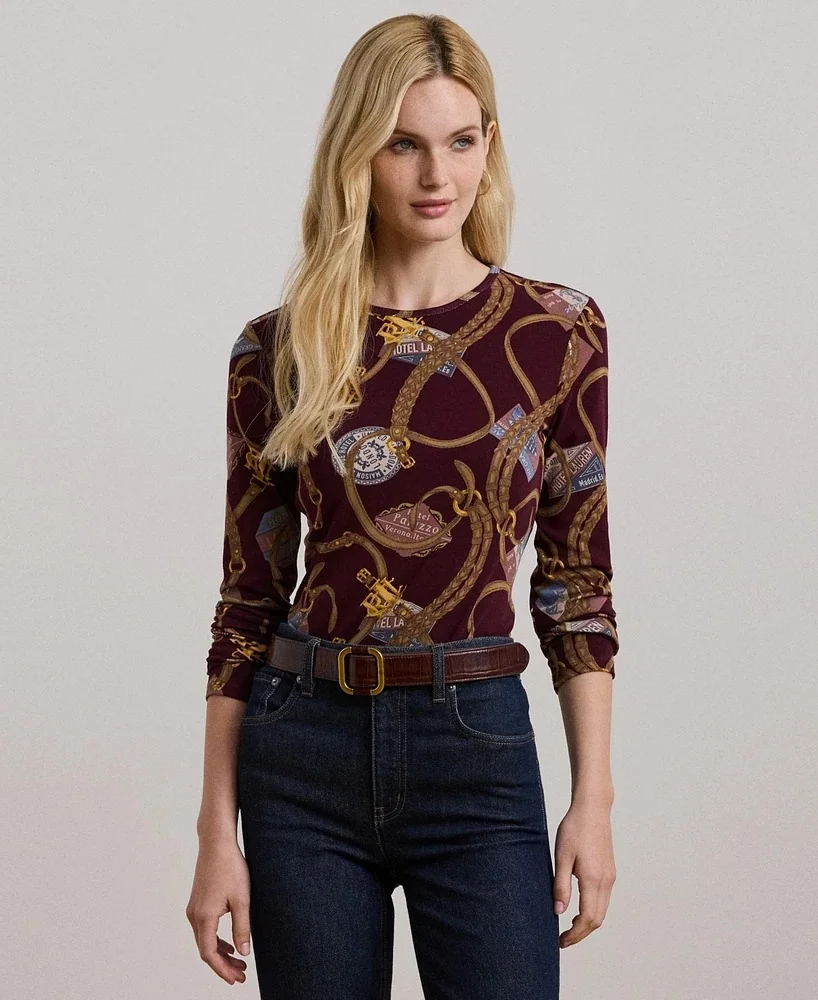 Жіночий лонгслів Ralph Lauren 1159829445 (Бордовий S)