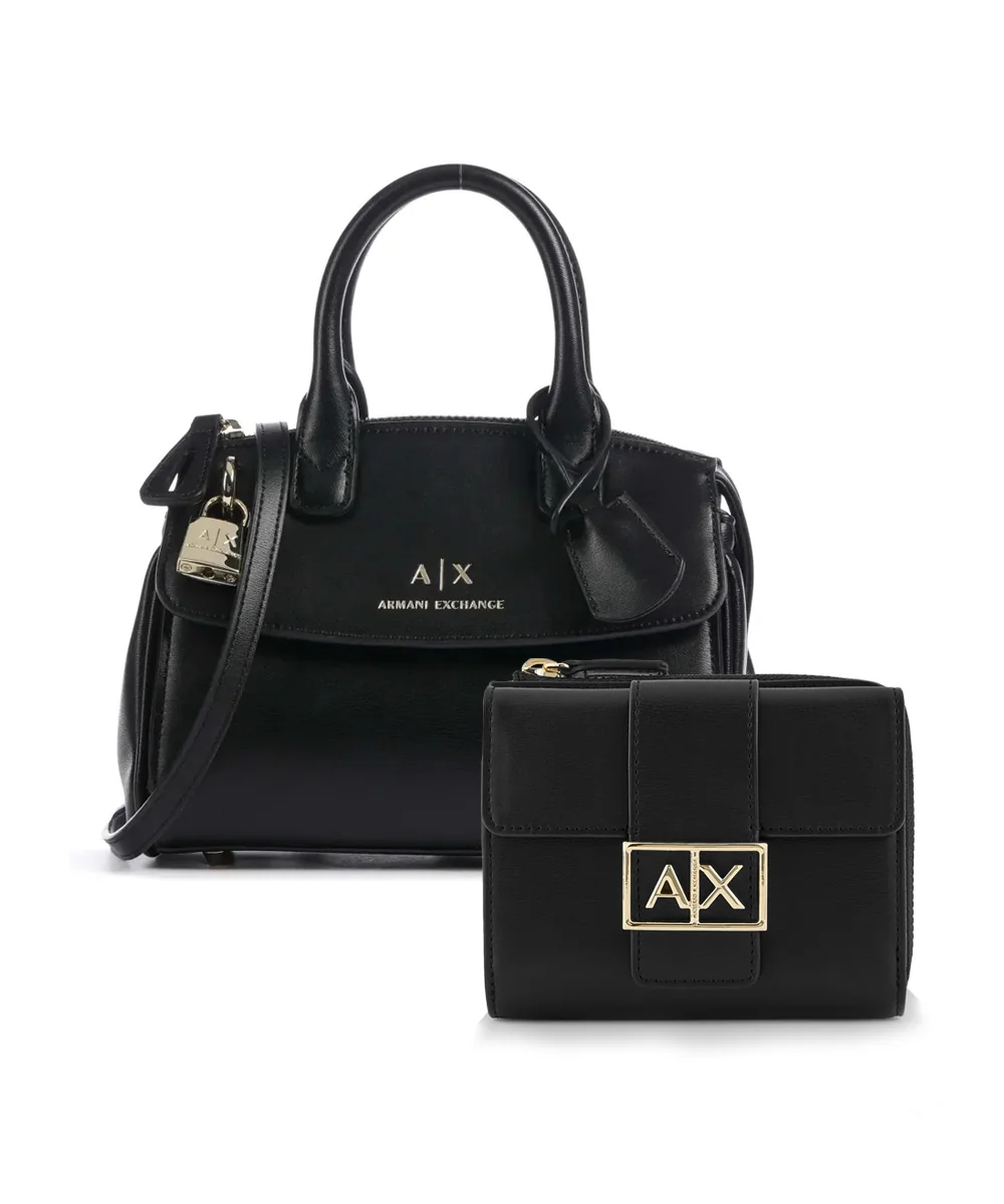 Жіночий набір Armani Exchange сумка та гаманець 1159859074 Чорний