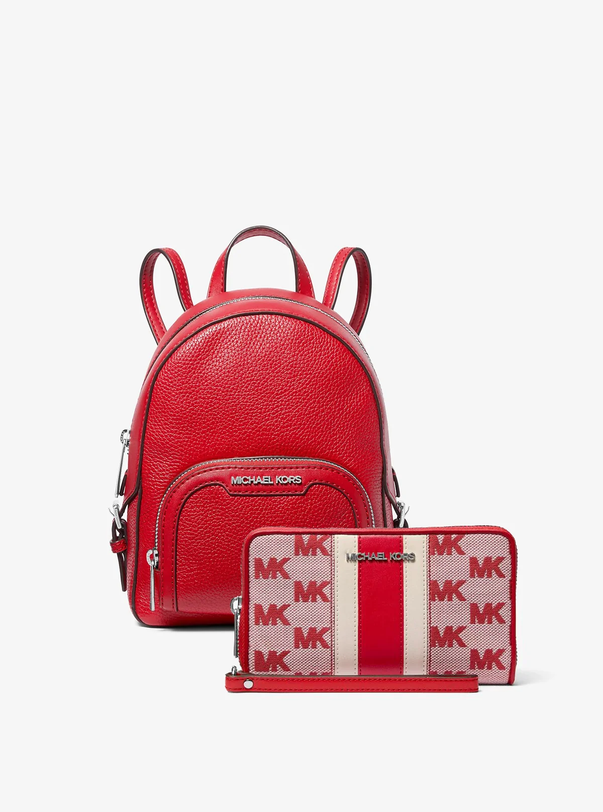 Жіночий набір Jaycee Michael Kors рюкзак та гаманець 1159845979 (Червоний One size)