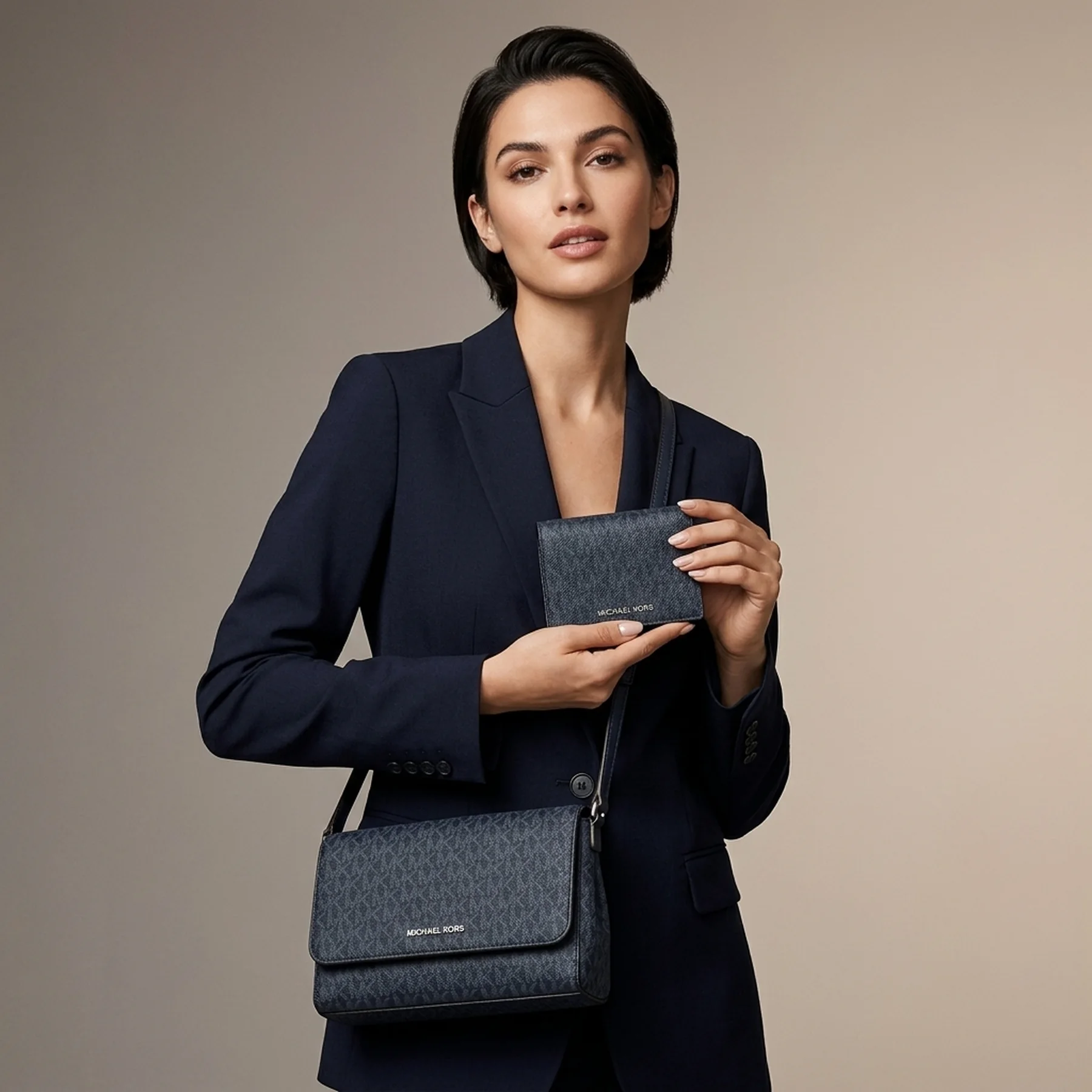 Жіночий набір Jet Set Item Michael Kors кросбоді та гаманець 1159845995 Синій