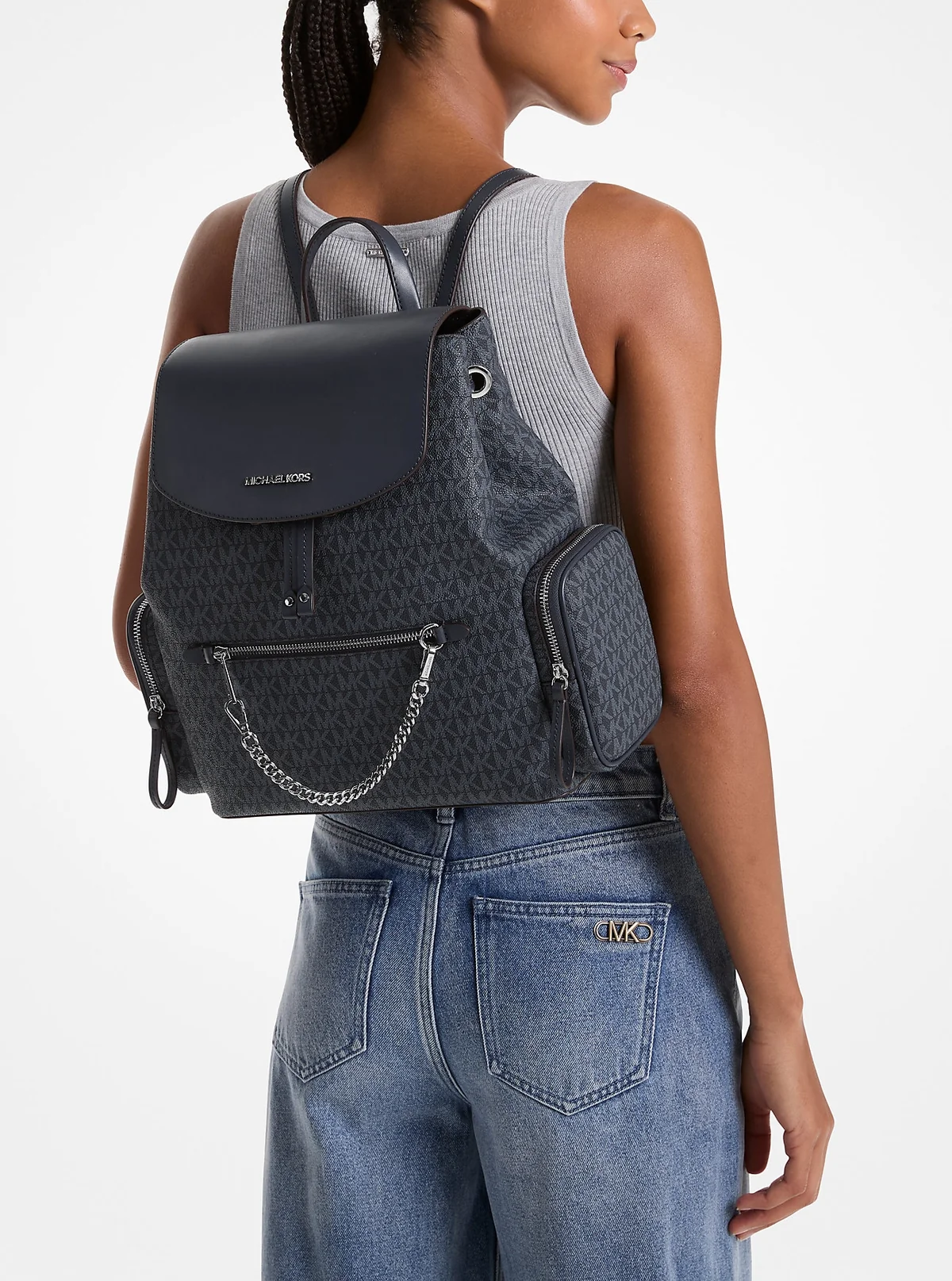 Жіночий рюкзак Jet Set Michael Kors з логотипом 1159854032 (Синій One size)