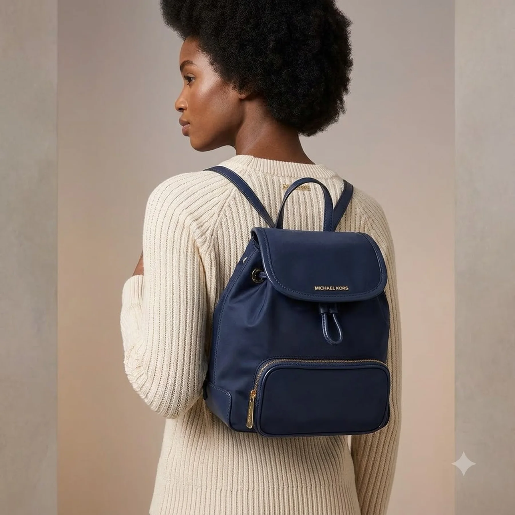 Жіночий рюкзак Michael Kors з логотипом 1159815327 (Білий/синій One size)