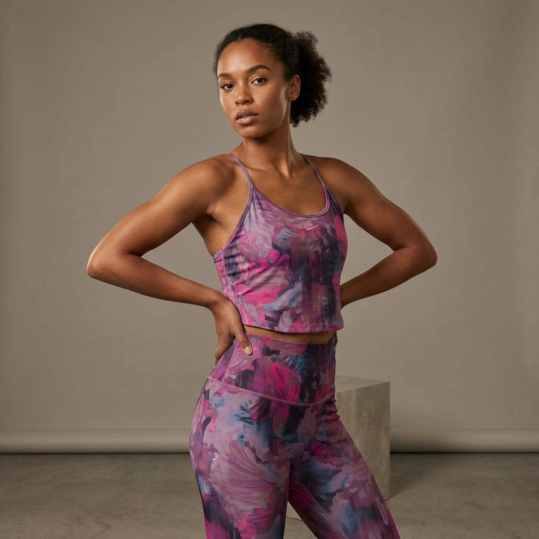 Спортивний топ жіночий Nike One Df Crp Tank Aop (DV9866-665)