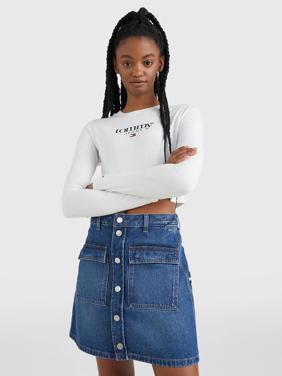 Жіночий укорочений лонгслів Tommy Hilfiger 1159781386