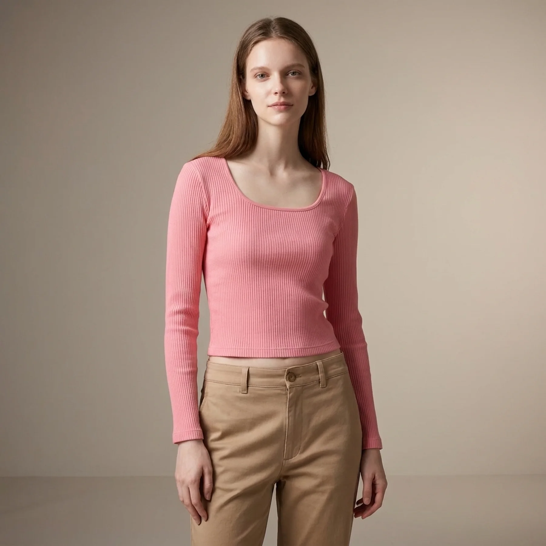 Жіночий укорочений лонгслів Uniqlo 1159785272