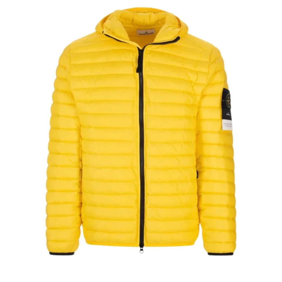Жовта пакована куртка Stone Island