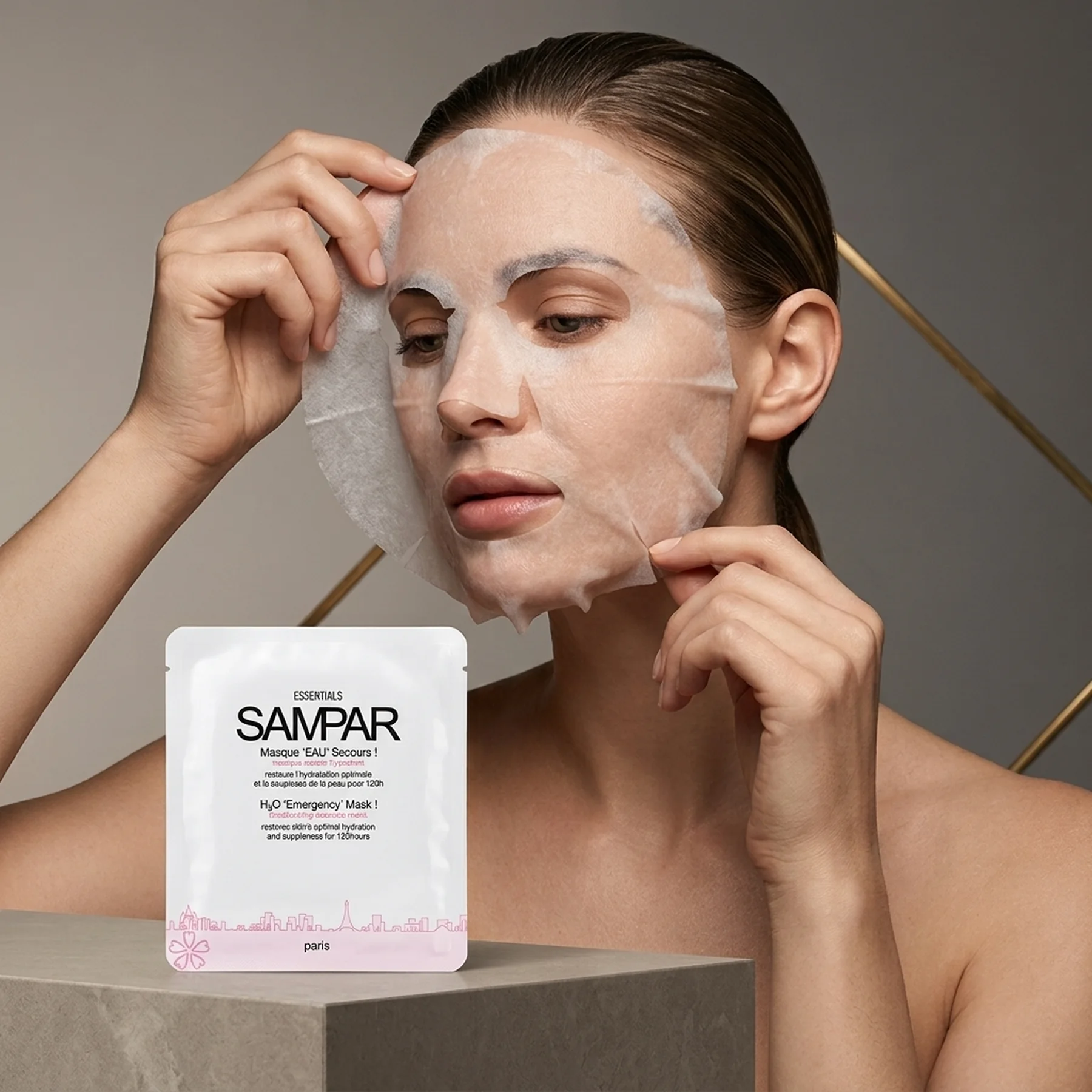 Маска увлажняющая SAMPAR H2O Emergency Mask 1шт*25гр