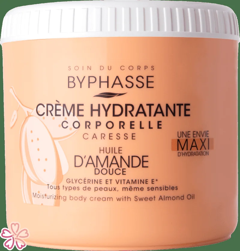 Увлажняющий крем для тела Byphasse Moisturizing Body Cream 500 мл Олія солодкого мигдалю